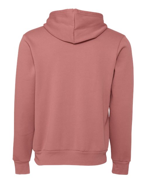 BELLA + CANVAS Unisex Sponge Fleece Hoodie Sweatshirt 3719 - Mauve