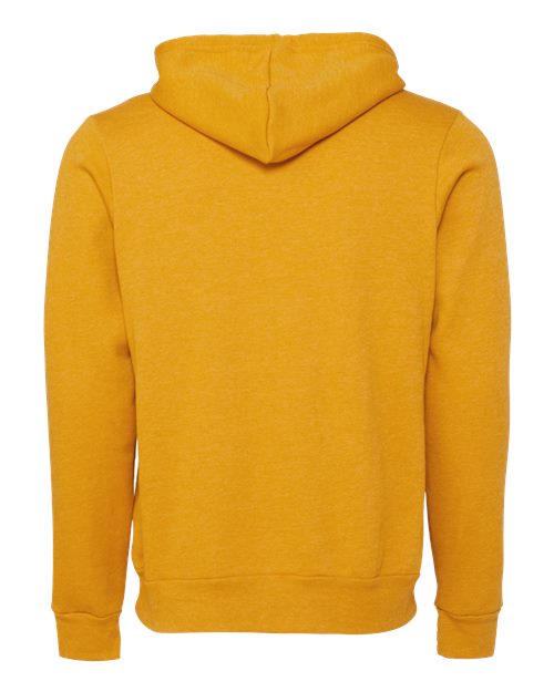 BELLA + CANVAS Unisex Sponge Fleece Hoodie Sweatshirt 3719 - Heather Mustard
