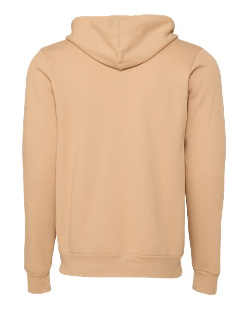 BELLA + CANVAS Unisex Sponge Fleece Full-Zip Hoodie Sweatshirt 3739 - Heather Sand Dune