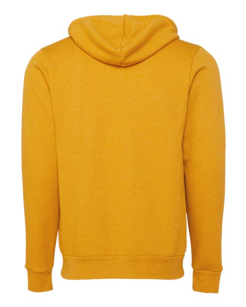 BELLA + CANVAS Unisex Sponge Fleece Full-Zip Hoodie Sweatshirt 3739 - Heather Mustard