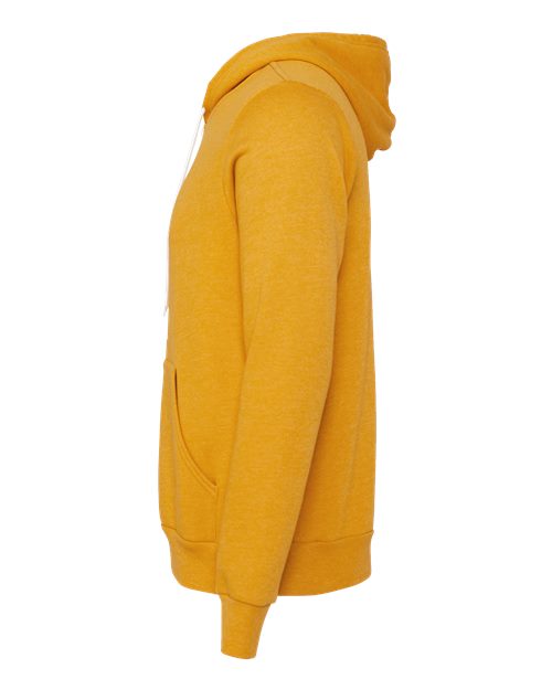 BELLA + CANVAS Unisex Sponge Fleece Full-Zip Hoodie Sweatshirt 3739 - Heather Mustard