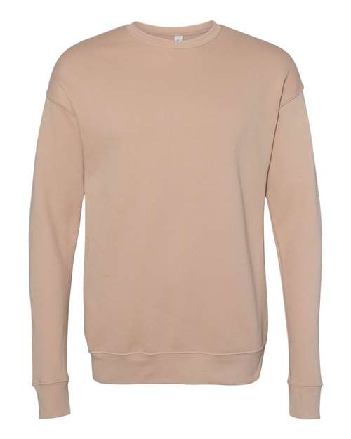 BELLA + CANVAS Unisex Sponge Fleece Drop Shoulder Crewneck Sweatshirt 3945 - Heather Sand Dune