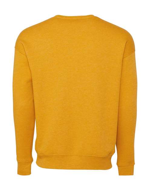 BELLA + CANVAS Unisex Sponge Fleece Drop Shoulder Crewneck Sweatshirt 3945 - Heather Mustard