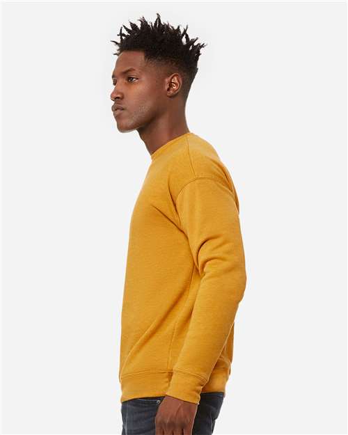 BELLA + CANVAS Unisex Sponge Fleece Drop Shoulder Crewneck Sweatshirt 3945 - Heather Mustard