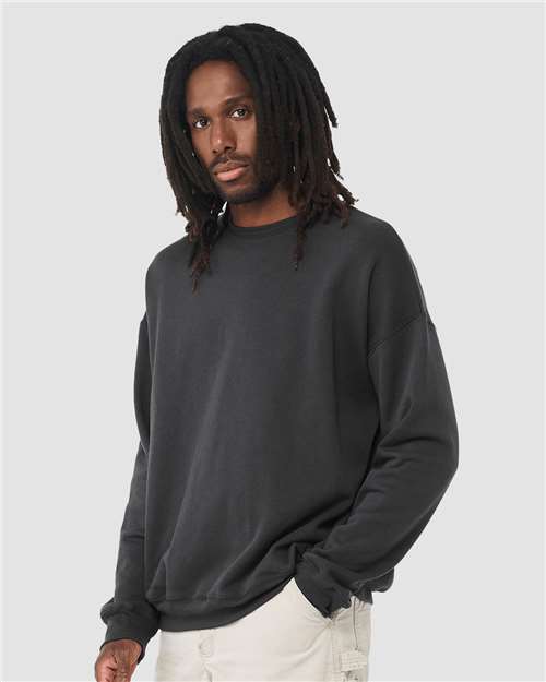 BELLA + CANVAS Unisex Sponge Fleece Drop Shoulder Crewneck Sweatshirt 3945 - Dark Grey