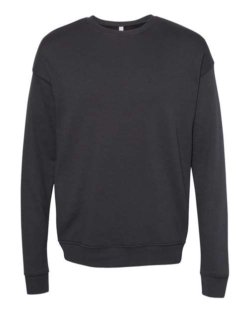 BELLA + CANVAS Unisex Sponge Fleece Drop Shoulder Crewneck Sweatshirt 3945 - DTG Dark Grey