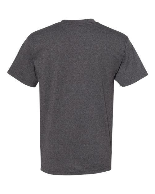 American Apparel Unisex Heavyweight Cotton Tee 1301 - Heather Charcoal