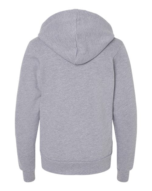 BELLA + CANVAS Youth Sponge Fleece Full-Zip Hoodie Sweatshirt 3739Y