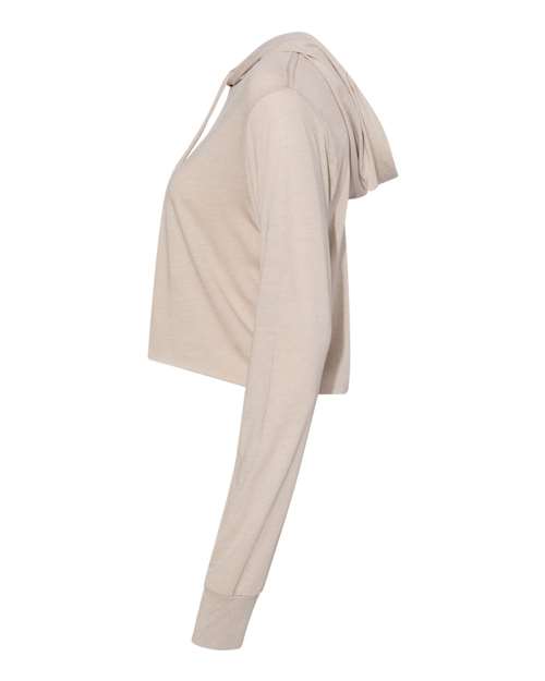 BELLA + CANVAS Women’s Triblend Crop Long Sleeve Hoodie 8512