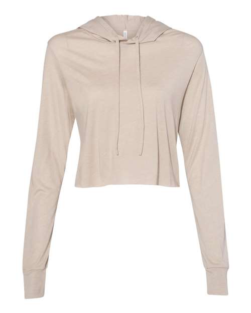 BELLA + CANVAS Women’s Triblend Crop Long Sleeve Hoodie 8512
