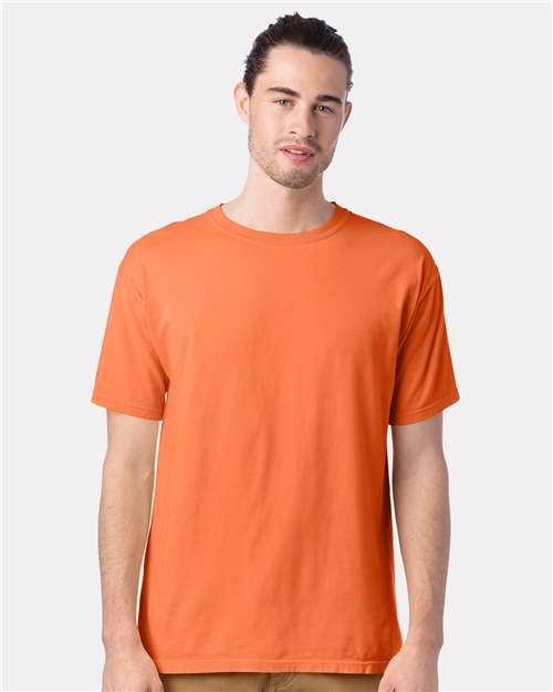 ComfortWash by Hanes Men's Garment-Dyed T-Shirt GDH100 - Horizon Orange
