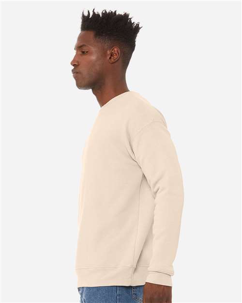 BELLA + CANVAS Unisex Sponge Fleece Drop Shoulder Crewneck Sweatshirt 3945 - Heather Dust