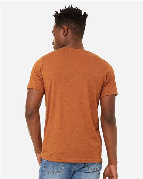 BELLA + CANVAS Unisex Sueded Tee 3301 - Heather Autumn