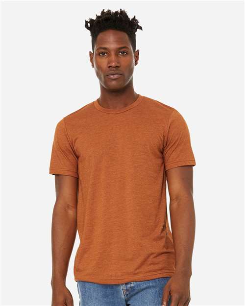 BELLA + CANVAS Unisex Sueded Tee 3301 - Heather Autumn