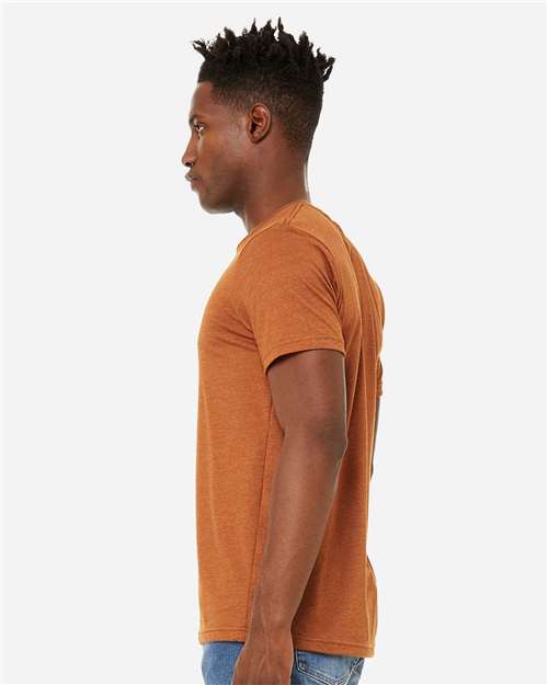 BELLA + CANVAS Unisex Sueded Tee 3301 - Heather Autumn