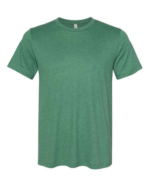BELLA + CANVAS Unisex Sueded Tee 3301 - Heather Grass Green