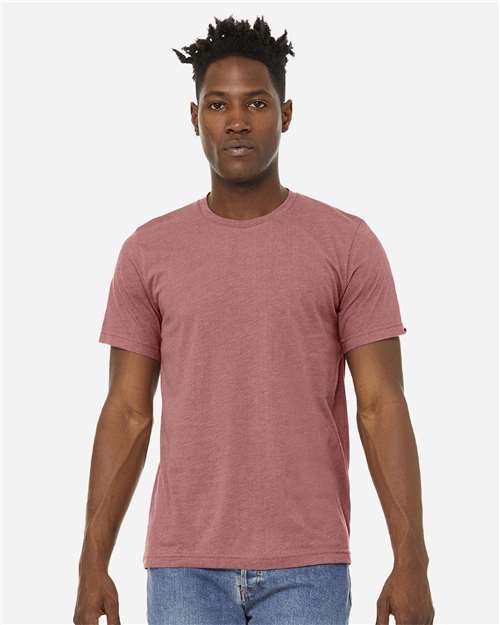 BELLA + CANVAS Unisex Sueded Tee 3301 - Heather Mauve