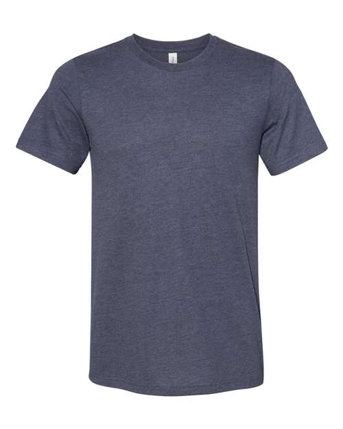 BELLA + CANVAS Unisex Sueded Tee 3301 - Heather Midnight Navy