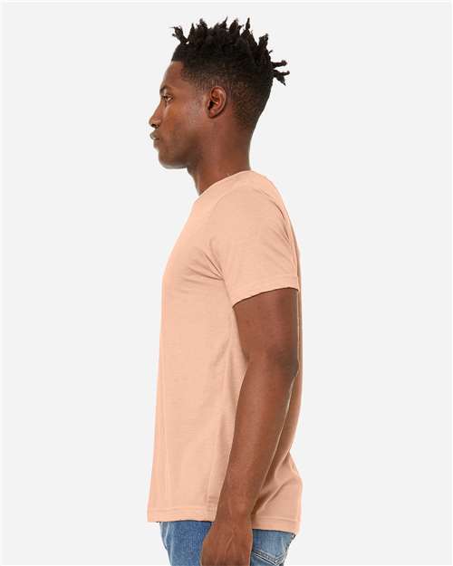 BELLA + CANVAS Unisex Sueded Tee 3301 - Heather Peach