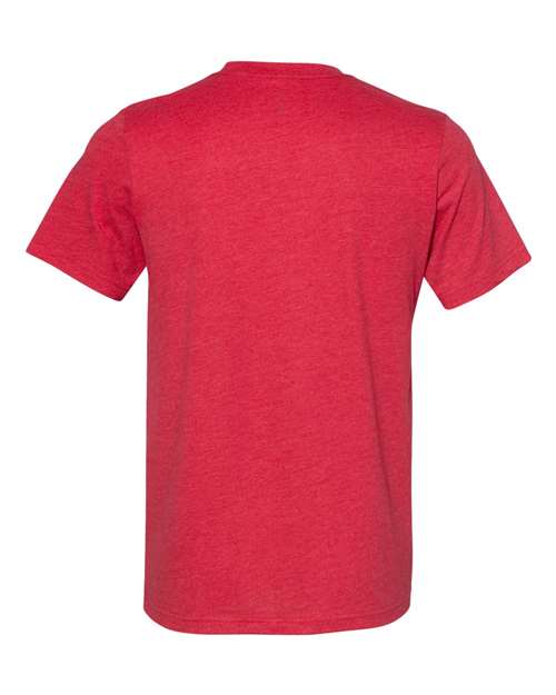 BELLA + CANVAS Unisex Sueded Tee 3301 - Heather Red