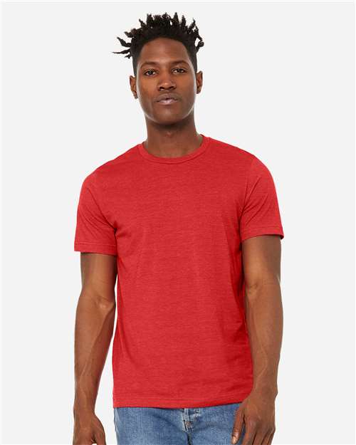 BELLA + CANVAS Unisex Sueded Tee 3301 - Heather Red