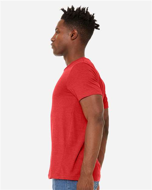BELLA + CANVAS Unisex Sueded Tee 3301 - Heather Red