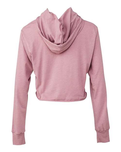 BELLA + CANVAS Women’s Triblend Crop Long Sleeve Hoodie 8512