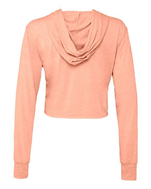 BELLA + CANVAS Women’s Triblend Crop Long Sleeve Hoodie 8512