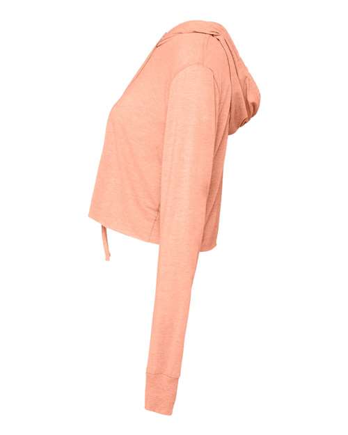 BELLA + CANVAS Women’s Triblend Crop Long Sleeve Hoodie 8512
