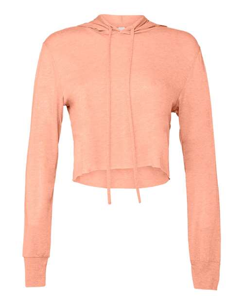 BELLA + CANVAS Women’s Triblend Crop Long Sleeve Hoodie 8512