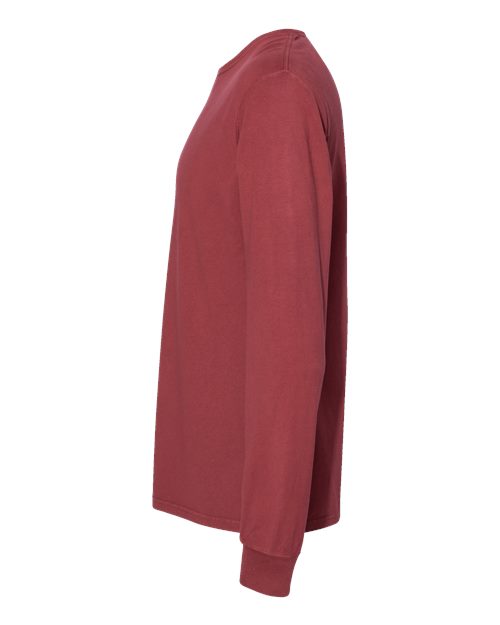 ComfortWash by Hanes Unisex Garment-Dyed Long Sleeve T-Shirt GDH200 - Cayenne
