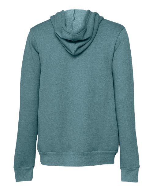 BELLA + CANVAS Unisex Sponge Fleece Hoodie Sweatshirt 3719 - Heather Deep Teal