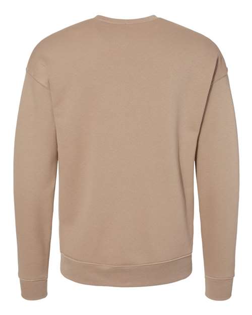 BELLA + CANVAS Unisex Sponge Fleece Drop Shoulder Crewneck Sweatshirt 3945 - Tan