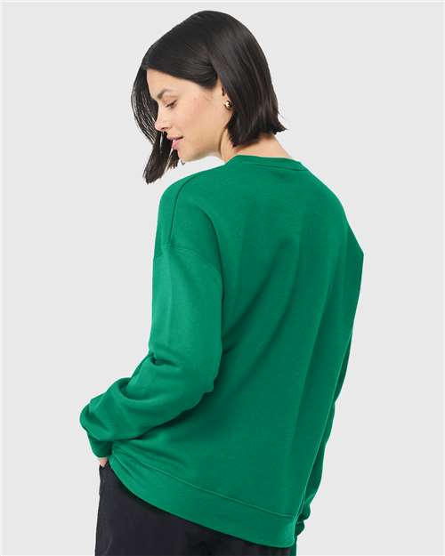 BELLA + CANVAS Unisex Sponge Fleece Drop Shoulder Crewneck Sweatshirt 3945 - Kelly
