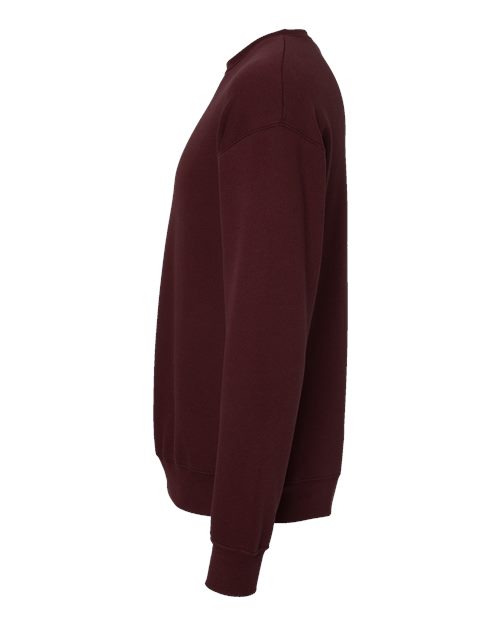 BELLA + CANVAS Unisex Sponge Fleece Drop Shoulder Crewneck Sweatshirt 3945 - Maroon