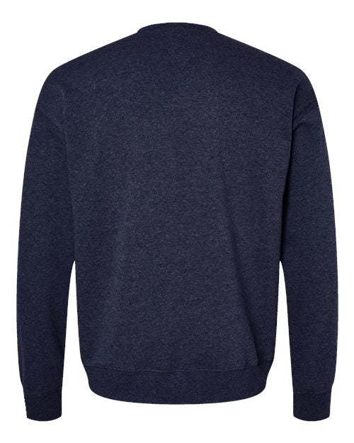 BELLA + CANVAS Unisex Sponge Fleece Drop Shoulder Crewneck Sweatshirt 3945 - Heather Navy