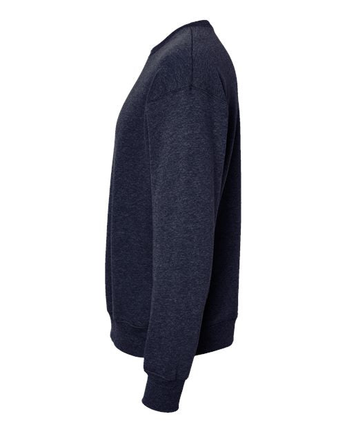 BELLA + CANVAS Unisex Sponge Fleece Drop Shoulder Crewneck Sweatshirt 3945 - Heather Navy