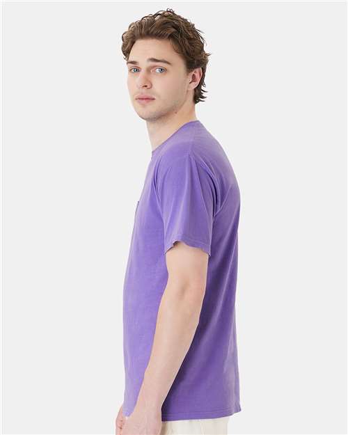 ComfortWash by Hanes Unisex Garment-Dyed Pocket T-Shirt GDH150 - Lavender