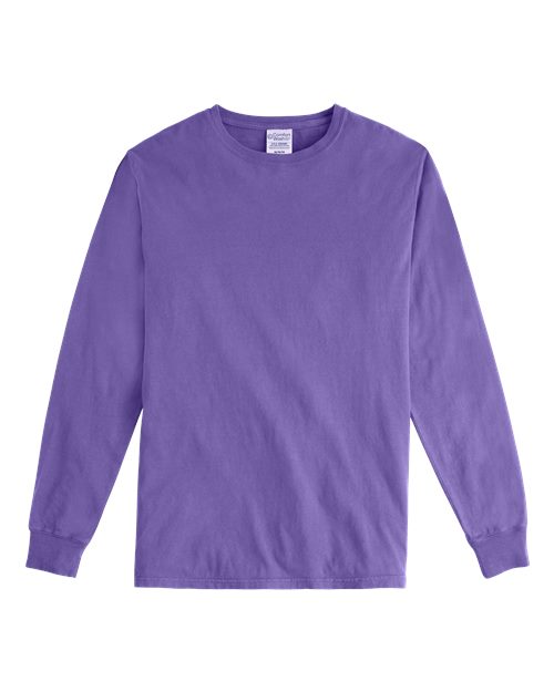 ComfortWash by Hanes Unisex Garment-Dyed Long Sleeve T-Shirt GDH200 - Lavender