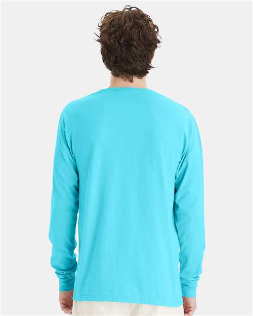 ComfortWash by Hanes Unisex Garment-Dyed Long Sleeve T-Shirt GDH200 - Freshwater