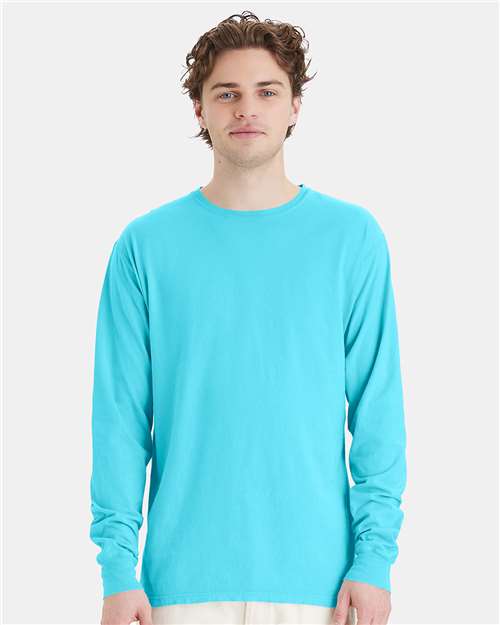 ComfortWash by Hanes Unisex Garment-Dyed Long Sleeve T-Shirt GDH200 - Freshwater