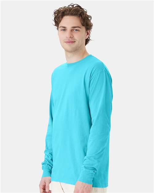 ComfortWash by Hanes Unisex Garment-Dyed Long Sleeve T-Shirt GDH200 - Freshwater