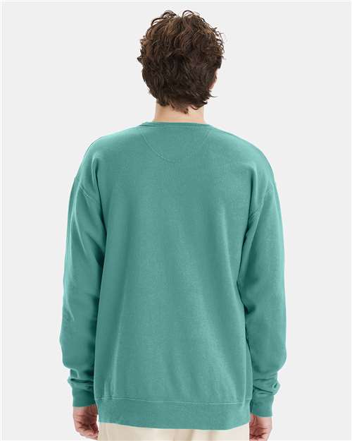 ComfortWash by Hanes Unisex Garment-Dyed Crewneck Sweatshirt GDH400 - Spanish Moss