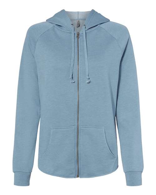 Independent Trading Co. Women's California Wave Wash Full-Zip Hooded Sweatshirt PRM2500Z