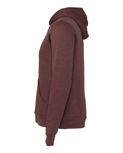 BELLA + CANVAS Unisex Sponge Fleece Hoodie Sweatshirt 3719 - Heather Maroon
