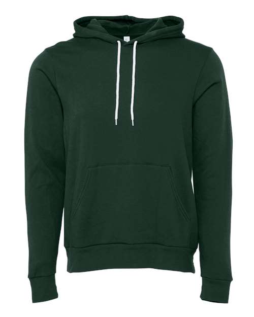 BELLA + CANVAS Unisex Sponge Fleece Hoodie Sweatshirt 3719 - Forest