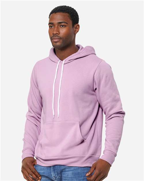 BELLA + CANVAS Unisex Sponge Fleece Hoodie Sweatshirt 3719 - Lilac
