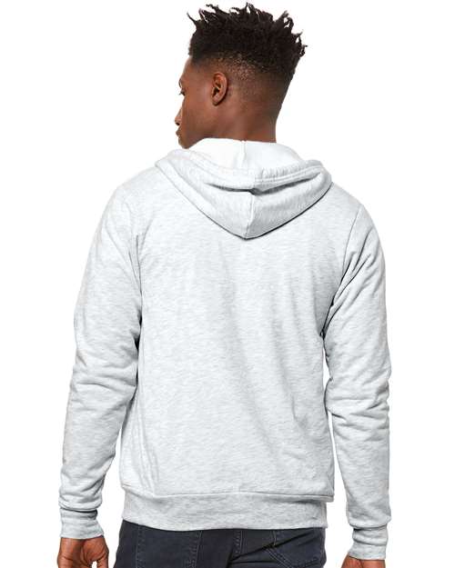 BELLA + CANVAS Unisex Sponge Fleece Full-Zip Hoodie Sweatshirt 3739 - Ash