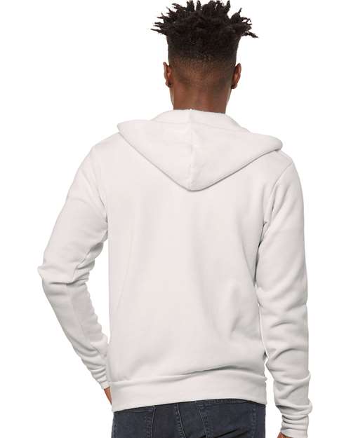 BELLA + CANVAS Unisex Sponge Fleece Full-Zip Hoodie Sweatshirt 3739 - Vintage White
