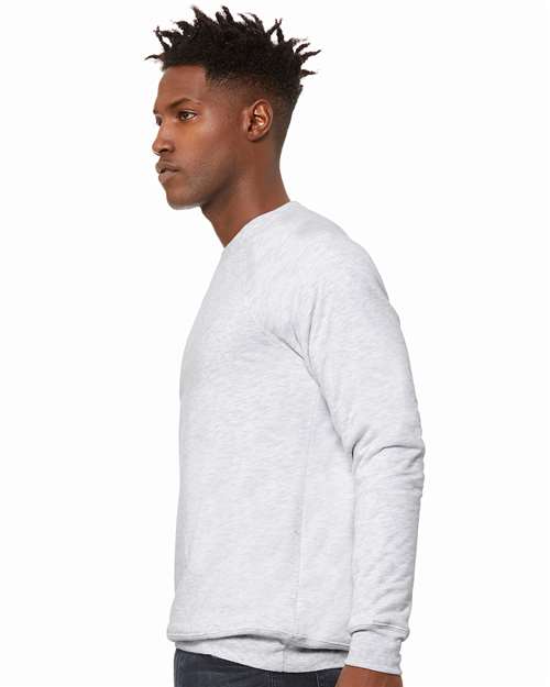 BELLA + CANVAS Unisex Sponge Fleece Raglan Crewneck Sweatshirt 3901 - Ash